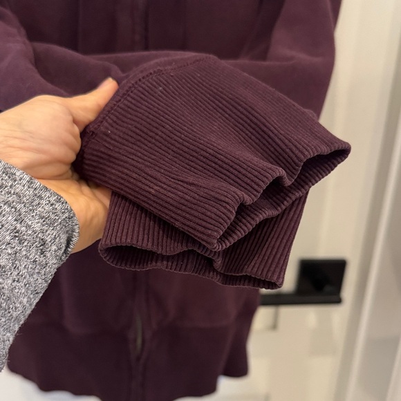 aerie Full-Zip Hoodie in Plum - Picture 4 of 10